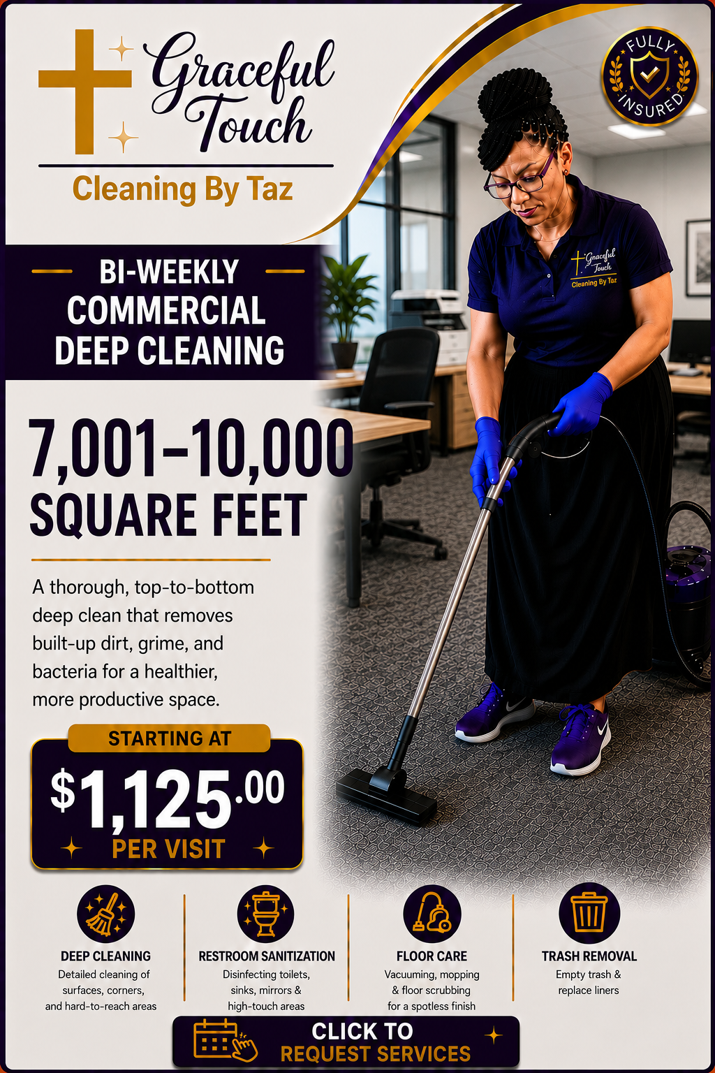 Commercial Deep Cleaning - 7,501–10,000 Square Feet