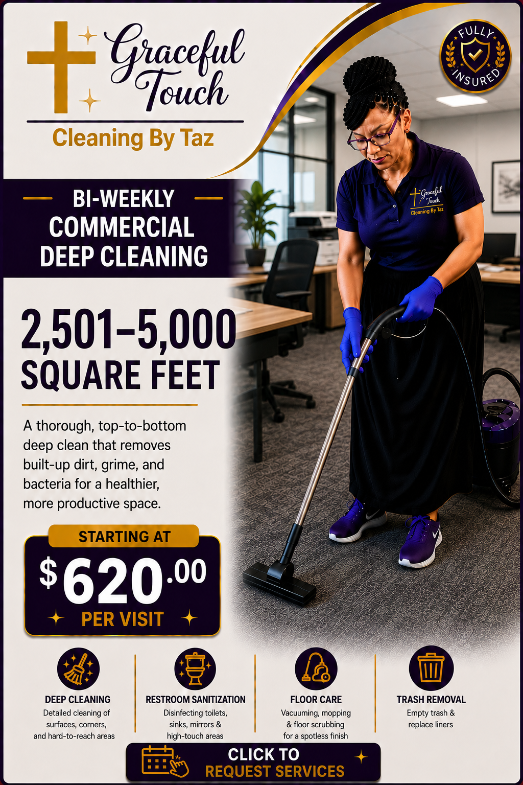 Commercial Deep Cleaning - 2,501–5,000 Square Feet