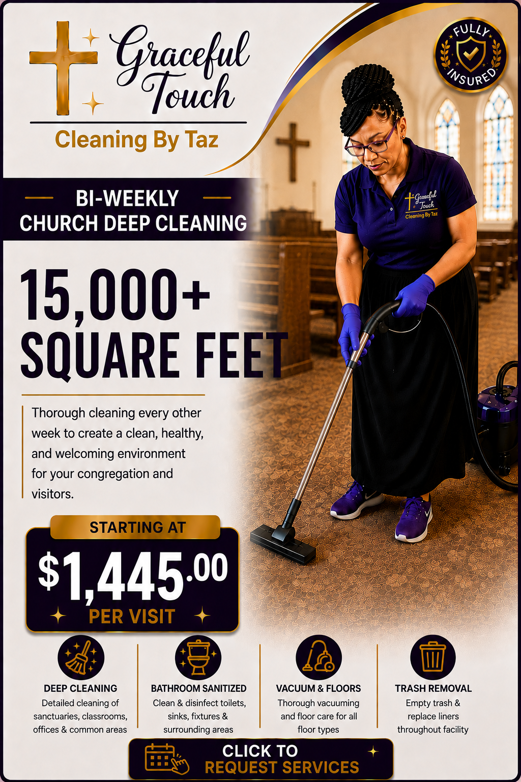 Church Deep Cleaning - 15,000+ Square Feet