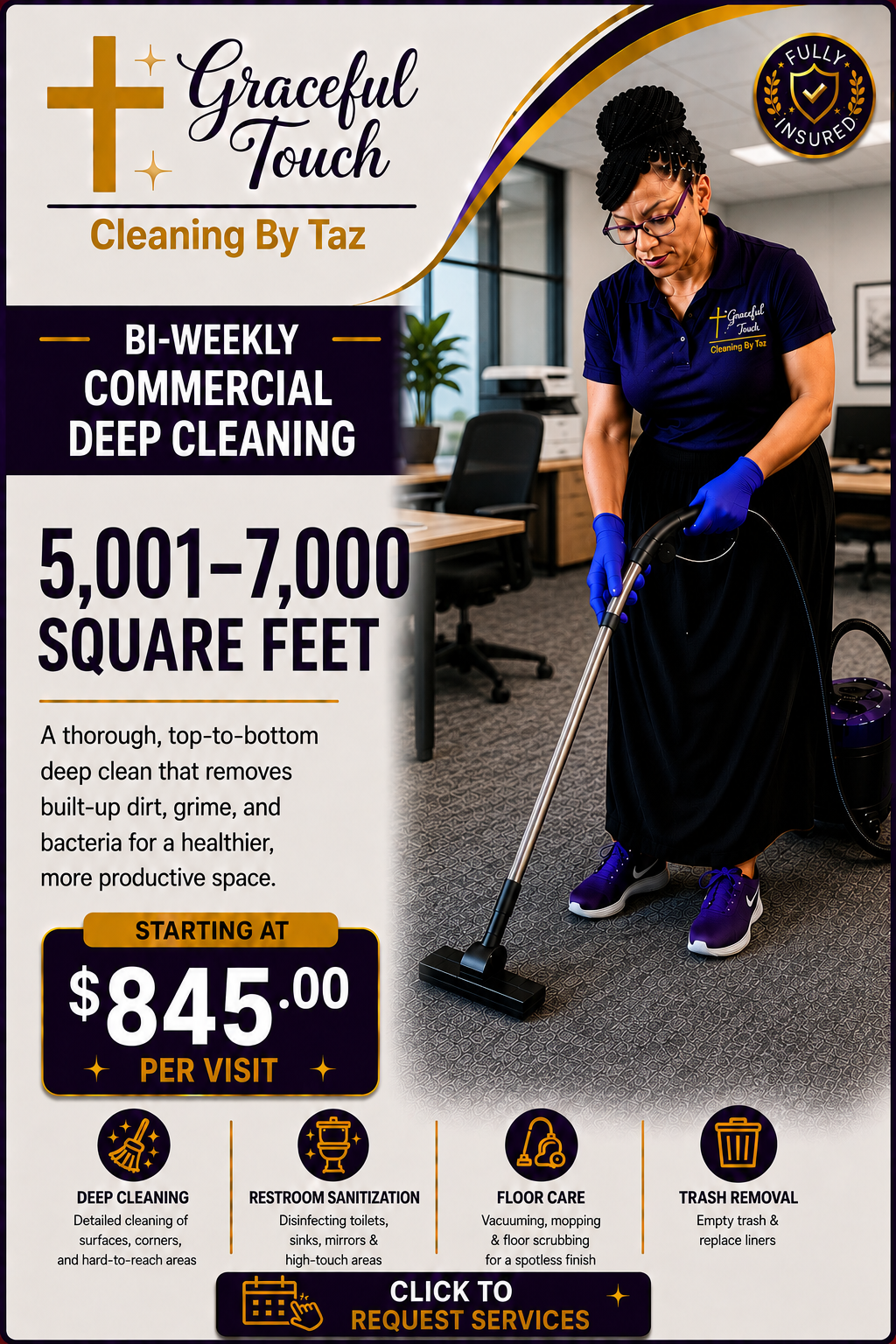 Commercial Deep Cleaning - 5,001–7,500 Square Feet